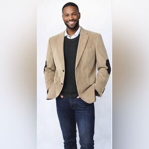 NWT Vintage 90s Authentic Polo Ralph Laurent Blazer with Elbow Patches Sz 42L